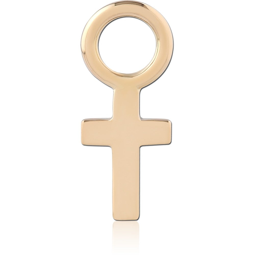 14K SOLID GOLD CHARM - CROSS