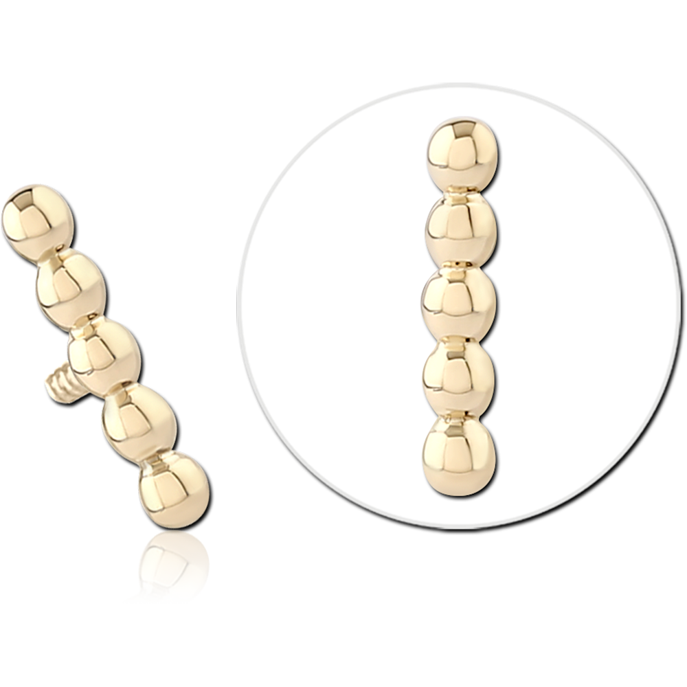 14K SOLID GOLD 16G ATTACHMENT - FILIGREE LINE