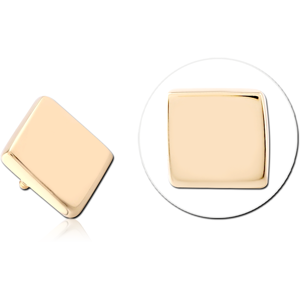 14K SOLID GOLD 16G ATTACHMENT - SQUARE