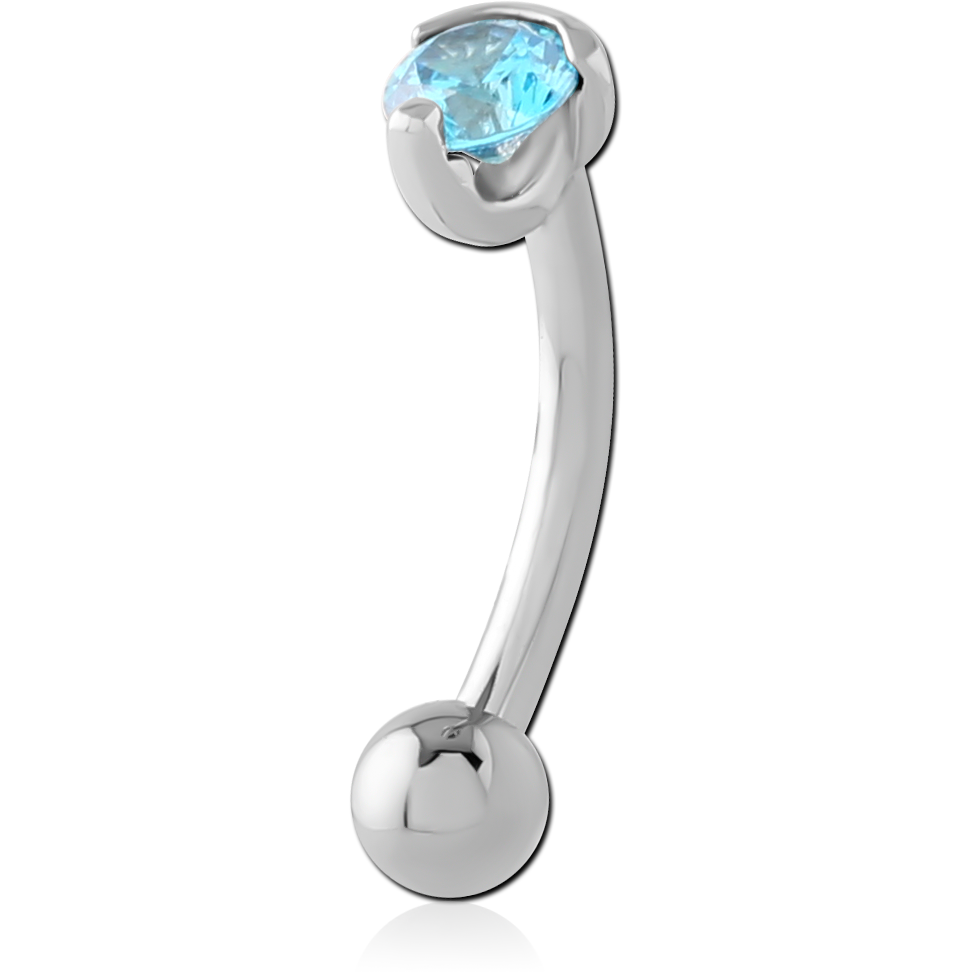 316L SURGICAL STEEL CURVED MICRO BARBELL