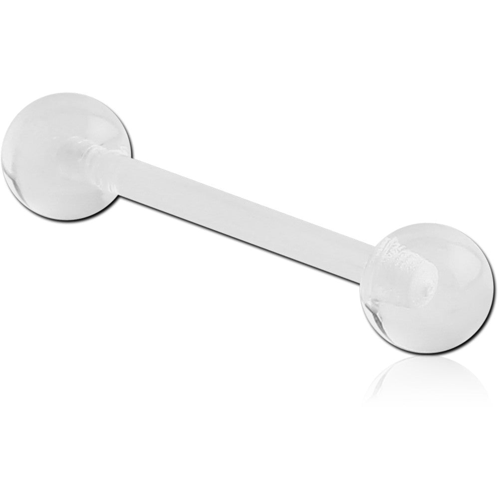 14G UV ACRYLIC FLEXIBLE BARBELL