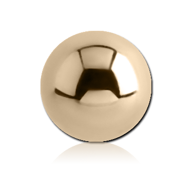 14K SOLID GOLD 14G ATTACHMENT - CAPTIVE BEAD 3MM