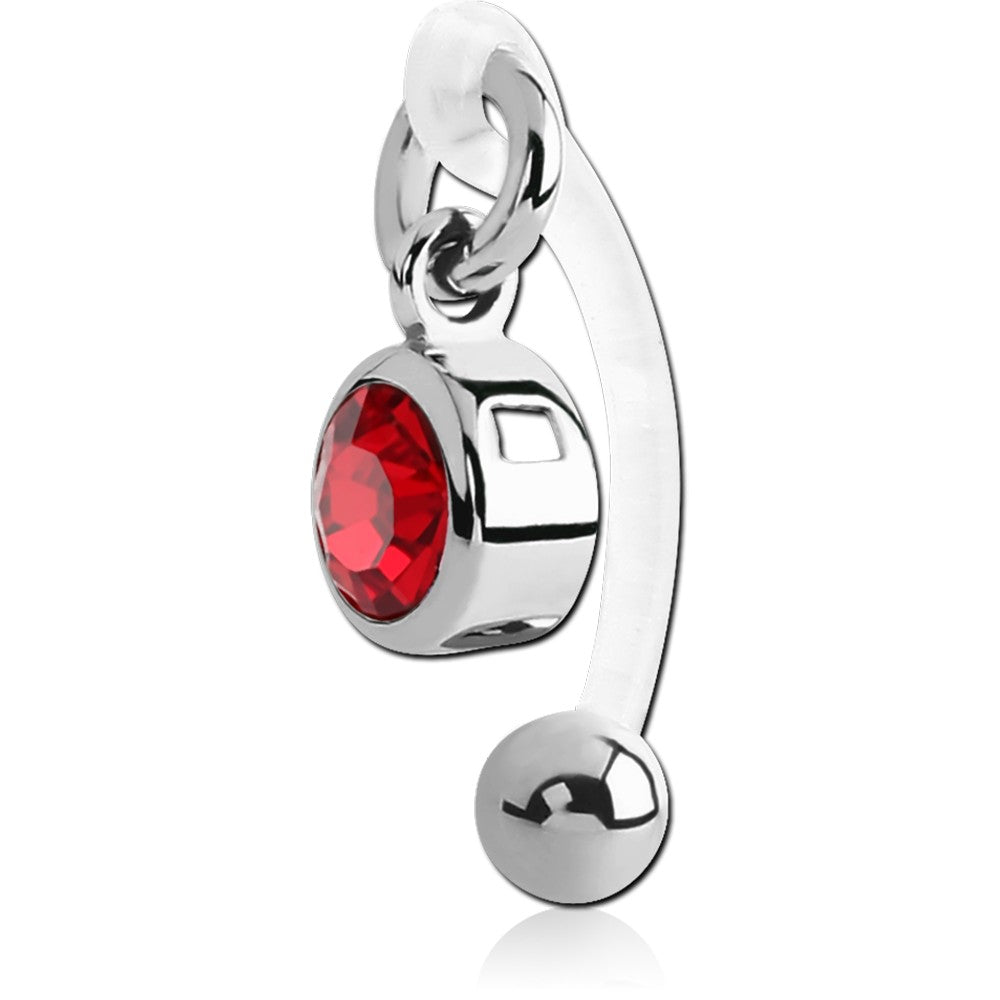 14G BIOFLEX INTIMATE HOOD JEWELRY - ROUND JEWEL