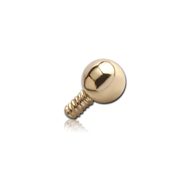 14K SOLID GOLD 16G ATTACHMENT - BALL
