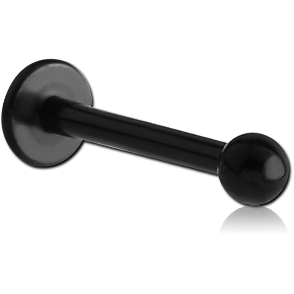 BLACK PVD COATED TITANIUM LABRET