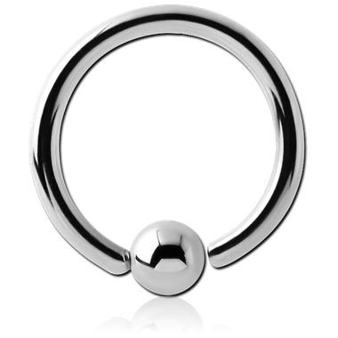 SURGICAL STEEL CAPTIVE FIXED BEAD RING