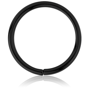 14G BLACK PVD COATED SURGICAL STEEL SEAMLESS RING