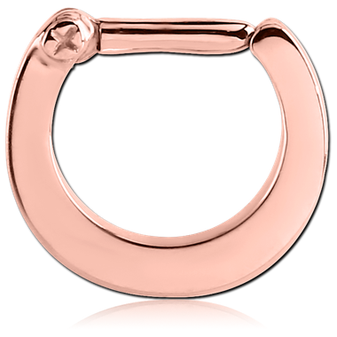 ROSE GOLD PVD COATED SURGICAL STEEL CLICKER RING